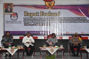 KPU Gelar Evaluasi Tahapan Pilwako Tikep