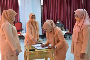 Nurain Ismail Jabat Ketua DWP Kota Tikep Masa Bakti 2019-2024