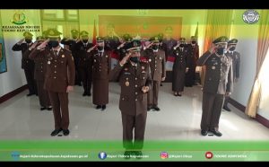 Kajari Tikep Peringati Hari Adhyaksa Ke-61 Secara Virtual