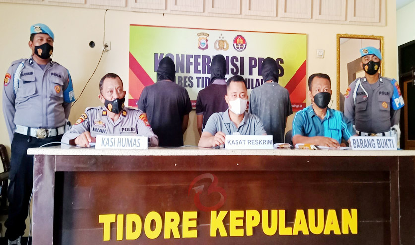 Terlibat Narkoba, Tiga Pemuda Tidore Terancam 12 Tahun Penjara