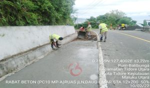 Preservasi Jalan di Tidore Libatkan Pekerja Lokal, Begini Progresnya