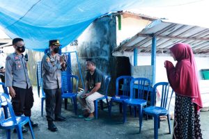 Kapolres Ternate Kunjungi Keluarga Korban Banjir