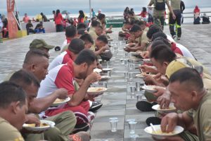 Kodim 1505 Tidore Partisipasi Pemecahan Rekor Muri