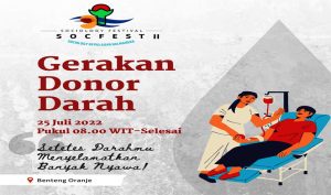 Donor Darah dan Libatkan Mahasiswa Kedokteran di Sosiologi Festival