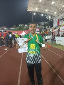 Irwandi Kembali Torehkan Prestasi di Kejurnas Atletik 2022 Semarang