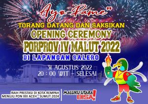 Malam Ini Pesta Kembang Api Pembukaan Porprov 2022