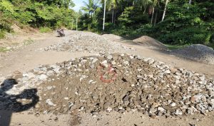 Begini Kondisi Proyek Jalan Buya-Waikafia di Mangoli Selatan