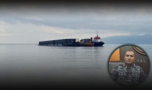 Kapal Angkut Bahan Tambang Dari Pulau Gebe Diamankan TNI-AL