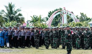 Kunjungan Wapres RI, TNI-Polri Gelar Apel Pasukan Waspada Titik Kerawanan