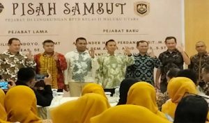Pisah Sambut Pejabat BPTD kelas ll Malut, Begini Pesan Pejabat Lama Kepada yang Baru