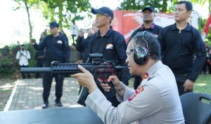 Asa Menembak Personel Polda Malut Sambut Hari Bhayangkara 