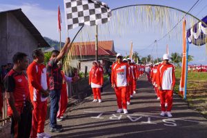 43 Peserta  Ikuti Lomba Gerak Jalan Meriahkan HUT RI Ke 78