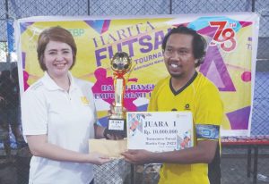 Meriahkan HUT RI, Harita Nickel Gelar Turnamen Futsal Antar Jurnalis Maluku Utara