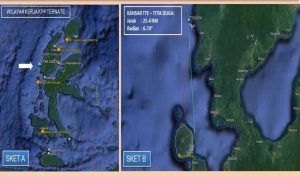 Longboat Terbalik, Tiga Selamat, Dua Orang Dalam Pencarian di Perairan Halbar