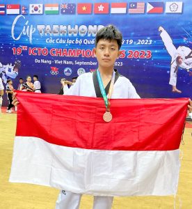 Wakili Indonesia, Atlet Kelahiran Ternate Raih Perunggu di Vietnam Championship Taekwondo