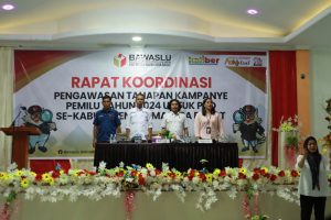 Bawaslu Halbar Rakor Pengawasan Tahapan Kampanye