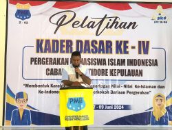 Hadiri Kegiatan PKD PMII, Syofyan : Eksistensi PMII Kota Tidore Kepulauan Terus Berjalan Baik