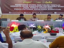 KPU Tetapkan Anggota DPRD Terpilih Halbar 2024