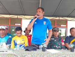 Ramaikan HUT RI ke-79 dan HUT Kecamatan ke-23, Camat Pulau Moti Buka Turnamen Bola Voli