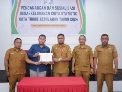 Pencanangan Kelurahan Cinta Statistik Di Kota Tidore Kepulauan