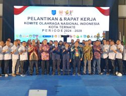 Resmi Dikukuhkan, KONI Ternate Siap Bangun Prestasi Olahraga