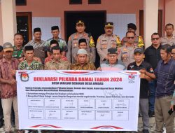 Deklarasi Pilkada Damai di Desa Wailau Kepulauan Sula