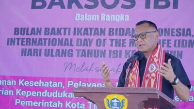 Hadiri Baksos IBI, Walikota Tidore Beri Tiga Wejangan Ke Profesi Bidan