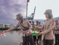 Kapolres Ternate Pimpin Upacara Tabur Bunga Sambut Hari Bhayangkara