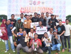 Selamat! Wartawan Tidore Raih Juara Turnamen Sepakbola Kapolresta Cup