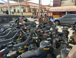 Samapta Polres Ternate Dapat Dukungan Operasional Perlengkapan dan Kendaraan