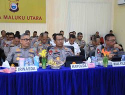Kapolda Malut Ikuti Arahan Kapolri dan Dirut Bulog Bahas Stabilitas Pangan Nasional