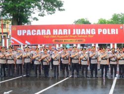 Pimpin Upacara Hari Juang Polri, Wakapolda Malut Minta Anggota Teguhkan Komitmen Melayani