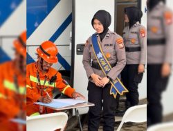 Sambut HUT Ke 77, Polwan Polres Halteng Beri Layanan SIM Keliling di Area PT IWIP