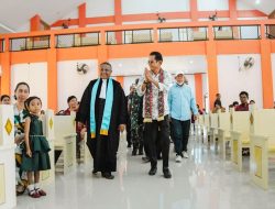 Resmi Gereja GPM Kawasi, Wabup Halsel Ajak Perkuat Harmoni Kehidupan Berjemaat