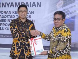 Wawali Serahkan Laporan Keuangan Kota Tidore Tahun 2025 ke BPK