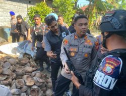 Polisi Sita Senjata dan Bom Rakitan Pasca Bentrok Dua Desa di Halut