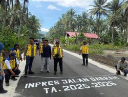 Baru Jabat Kepala BPJN Malut, AHP Langsung Tinjau Pekerjaan Jalan di Halut