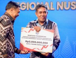 Pemkot Tidore Raih Penghargaan dan Bantuan Fiskal dari Kemendagri