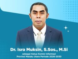 Dr. Isra Muksin Pimpin Komisi Informasi Malut Periode 2026-2030, Ini Program Kerjanya