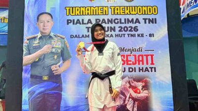 Bripka Ikja Polwan Polres Ternate Sukses Raih Medali Emas Piala Panglima TNI 2026