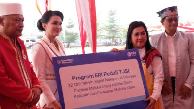 Sinergi Dengan Pemprov Malut, Bank BRI Bagikan Bantuan dan KUR ke Nelayan